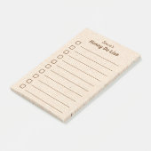 Husband Honey Do List Post-it® Notes (Schuin)