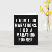 Husband I Dont Do Marathons I Do A Marathon Runne  Kaart (Gele Bloem)