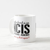 Husband is een NCIS-agent Koffiemok (Voorkant links)