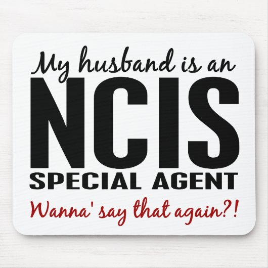 Husband is een NCIS-agent Muismat (Voorkant)