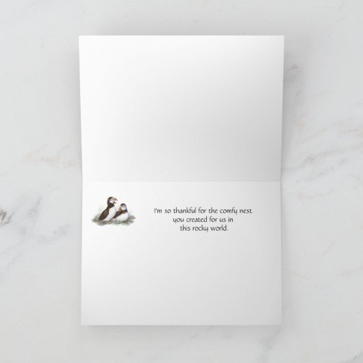 Husband Jubileum - Puffin Humor Kaart (Binnen)