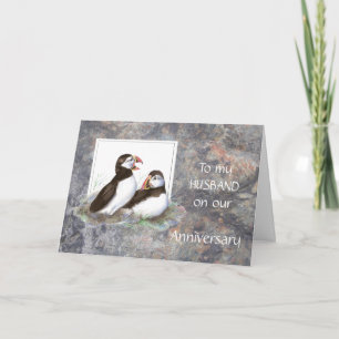 Husband Jubileum - Puffin Humor Kaart