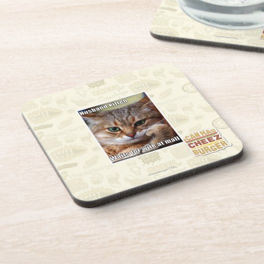 Husband Kitteh Bier Onderzetter (Linkerzijde)