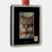 Husband Kitteh Metalen Ornament (Rechts)