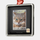 Husband Kitteh Metalen Ornament (Links)