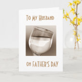 "HUSBAND, LATEN WE JULLIE CELEBRATEN" VADERDAG KAART (Gele Bloem)