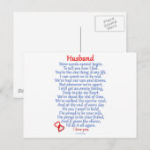 Husband Love Briefkaart (Voorkant / Achterkant)