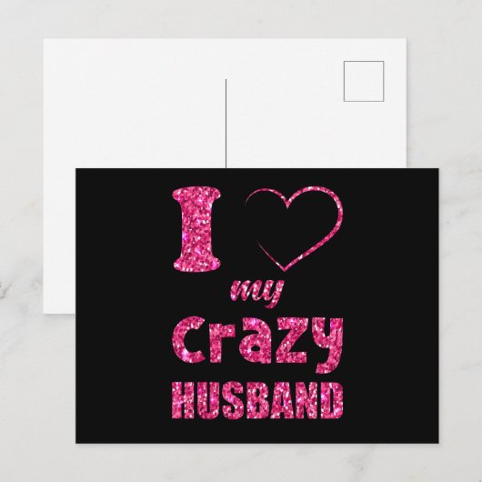 Husband Love Briefkaart (Voorkant / Achterkant)