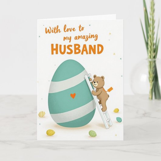 Husband Love Celebration Card Kaart (Voorkant)