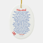 Husband Love Keramisch Ornament (Voorkant)