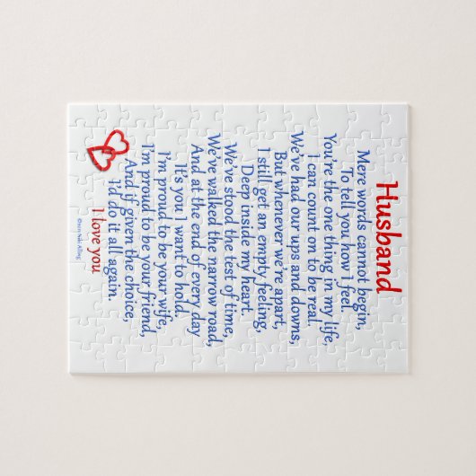 Husband Love Legpuzzel (Horizontaal)