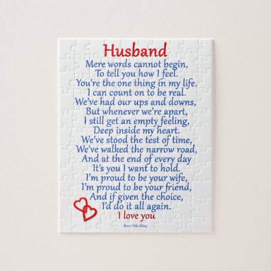 Husband Love Legpuzzel (Verticaal)