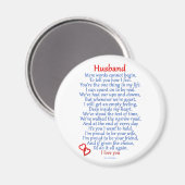 Husband Love Magneet (Voorkant / Achterkant)