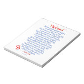 Husband Love Notitieblok (Linkerzijde)