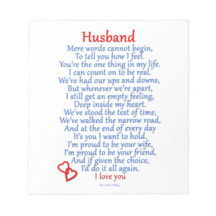 Husband Love Notitieblok