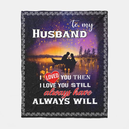 Husband Lovers | Voor mijn man hield ik van jou Fleece Deken (Voorkant)