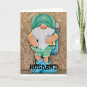 **HUSBAND** MEET ME ONDER DE MISTLETOE FEESTDAGEN KAART (Voorkant)