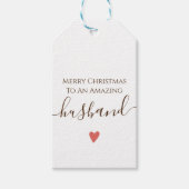 Husband Merry Chirstmas Cadeaulabel (Voorkant)
