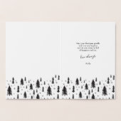 Husband Merry kerstbomen Silver Foil Card Folie Kaarten (Binnen)