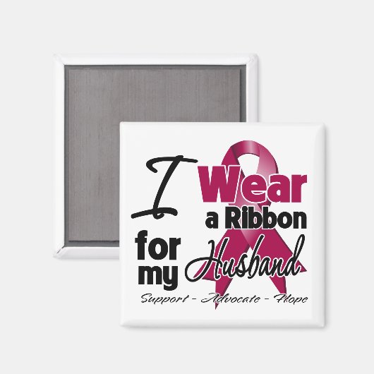 Husband - Multiple Myeloma Ribbon Magneet (Voorkant / Achterkant)