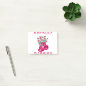 Husband Of A Warrior Breast Cancer Awareness Suppo Post-it® Notes (Kantoor)
