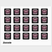 Husband of a Warrior Vierkante Sticker (Vel)