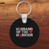 Husband Of The Heart Warrior Heart Disease Awarene Sleutelhanger (Voorkant)