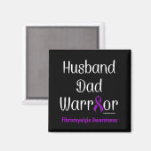 Husband Pap Warrior.. Fibro Magneet (Voorkant / Achterkant)