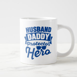 Husband.Papa. Beschermer. Hero. Grote Koffiekop