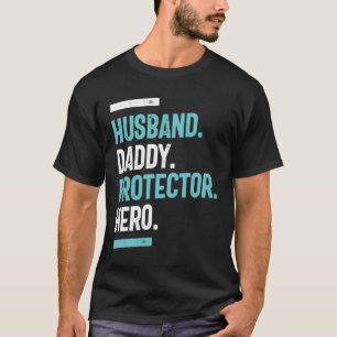 Husband. Papa. Beschermer. Hero   VADERDAG T-shirt