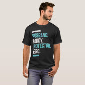 Husband. Papa. Beschermer. Hero | VADERDAG T-shirt (Voorkant volledig)