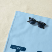 Husband.Papa. Hero. Grafisch Retro Strandlaken (In situ)