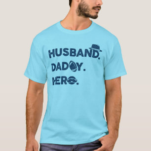 Husband.Papa. Hero. Grafisch Retro T-shirt