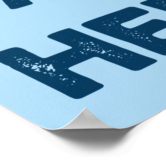 Husband. Papa. Hero. Retro grafisch Poster (Hoek)