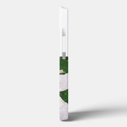 Husband Photo with blue text  iPhone Case (Achterkant / Links)