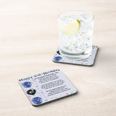 Husband Poem - 40e verjaardag Bier Onderzetter (Rechterzijde)