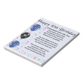 Husband Poem - 40th Birthday Notitieblok (Linkerzijde)