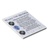 Husband Poem - 50e verjaardag Notitieblok (Schuin)