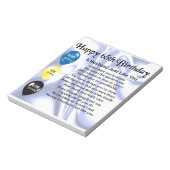 Husband Poem - 65th Birthday Notitieblok (Linkerzijde)