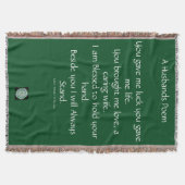 Husband Poem Blanket Deken (Voorkant)