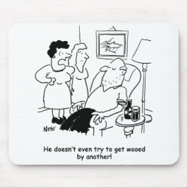 Husband probeert geen Wooed te krijgen Muismat