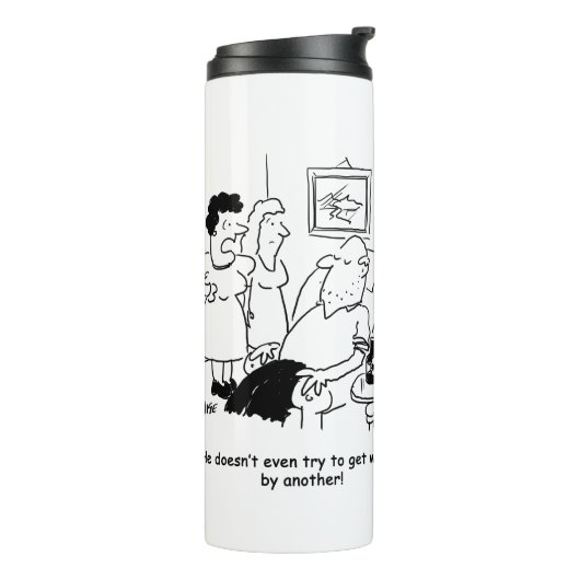 Husband probeert geen Wooed Thermal Tumbler te kri Thermosbeker (Gedraaid links)