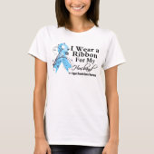 Husband Prostate Cancer Ribbon T-shirt (Voorkant)