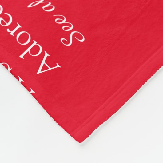 Husband Script Liefde Hart Definitie Rood Fleece Deken (Hoek)