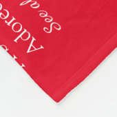 Husband Script Love Heart Definition Red Fleece Deken (Hoek)