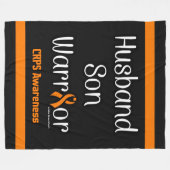 Husband Son Warrior...CRPS Fleece Blanket Deken (Voorkant (Horizontaal))
