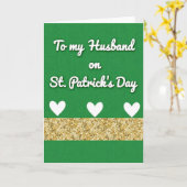 Husband St. Patrick's Day Kaart (Gele Bloem)