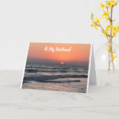 *HUSBAND**SUNSET NAAR SUNDOWN BIRTHDAG WISH CAR KA KAART (Gele Bloem)