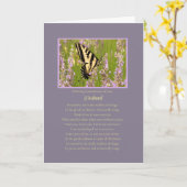 Husband Sympathie Spiritueel Memorial Kaart (Gele Bloem)