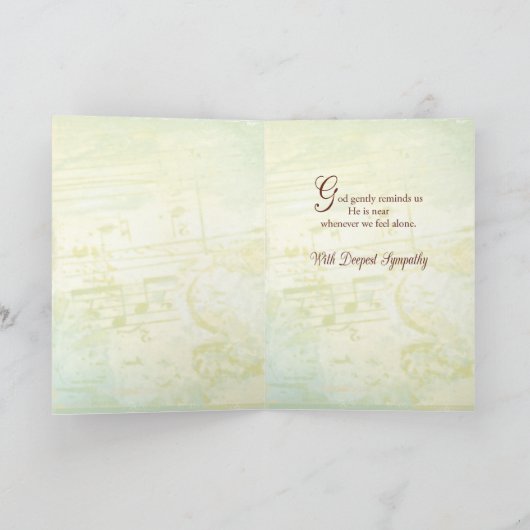 Husband Sympathy Angel Kaart (Binnen)